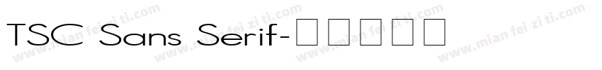 TSC Sans Serif字体转换
